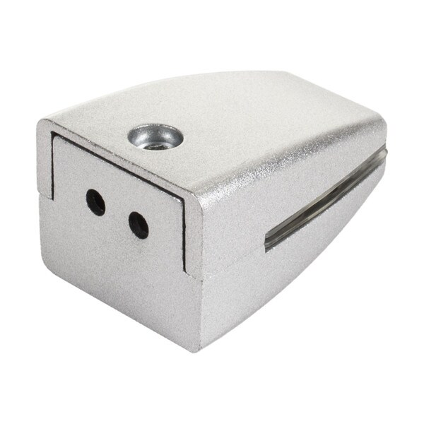 Clear Acrylic PPE Panel with Aluminum Desk Partition Clamps | Silver Finish Aluminum