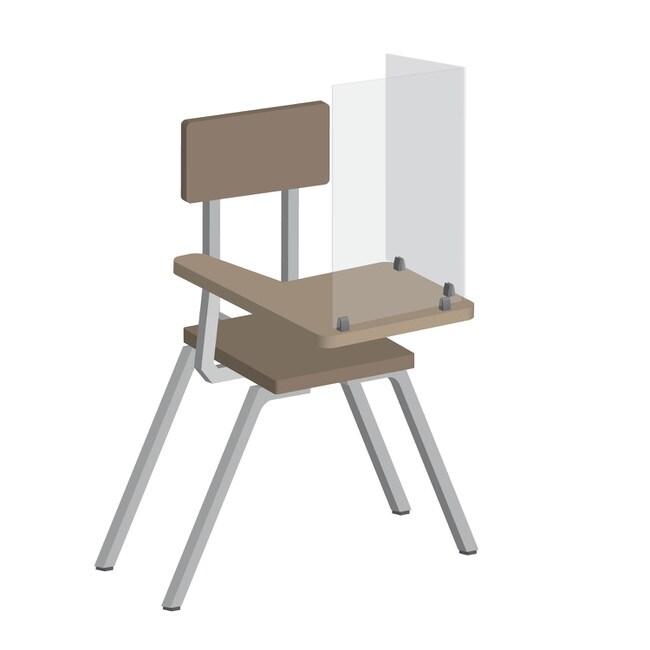 Desk Partition Clamp for Acrylic PPE Panels