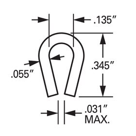 1/8in | Black Semi Flexible Polyethylene | U Channel Moulding | 100ft Coil | PE-0125 Series