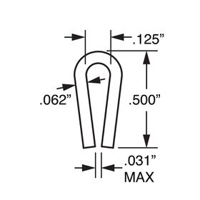 1/8in | Black Semi Flexible Polyethylene | U Channel Moulding | 100ft Coil | PE-0125L Series