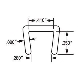3/8in | Black Semi Flexible Polyethylene | U Channel Moulding | 100ft Coil