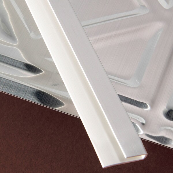 Welsh Cherry Finish J Trim for Flexlam Wall Panels 8' Length