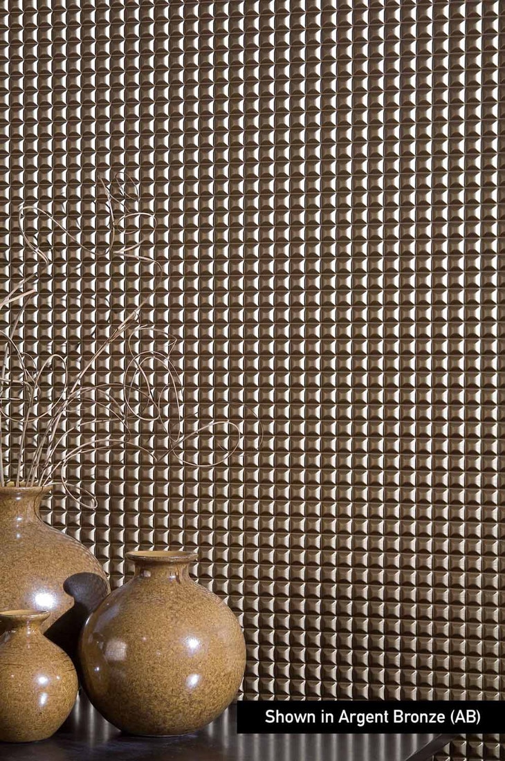 FlexLam 3D Wall Panel | Chocolate Square Pattern
