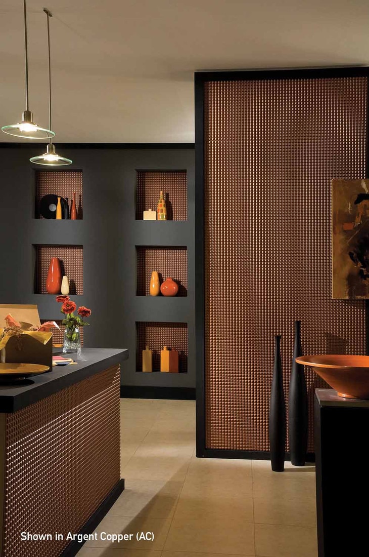 FlexLam 3D Wall Panel | Chocolate Square Pattern