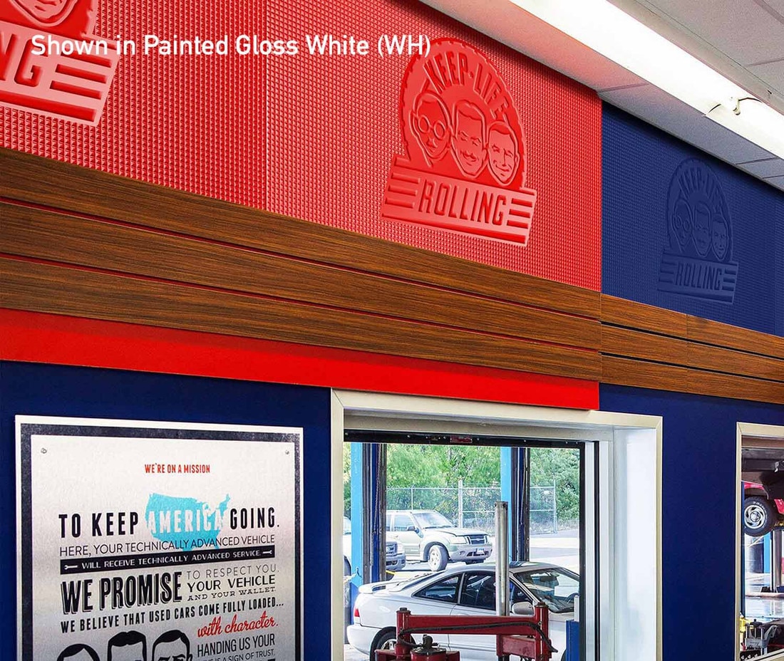 FlexLam 3D Wall Panel | Chocolate Square Pattern