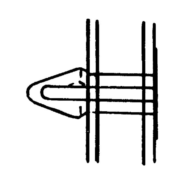 13/32in Head Dia | White Canoe Fastener | for 3/16in Hole