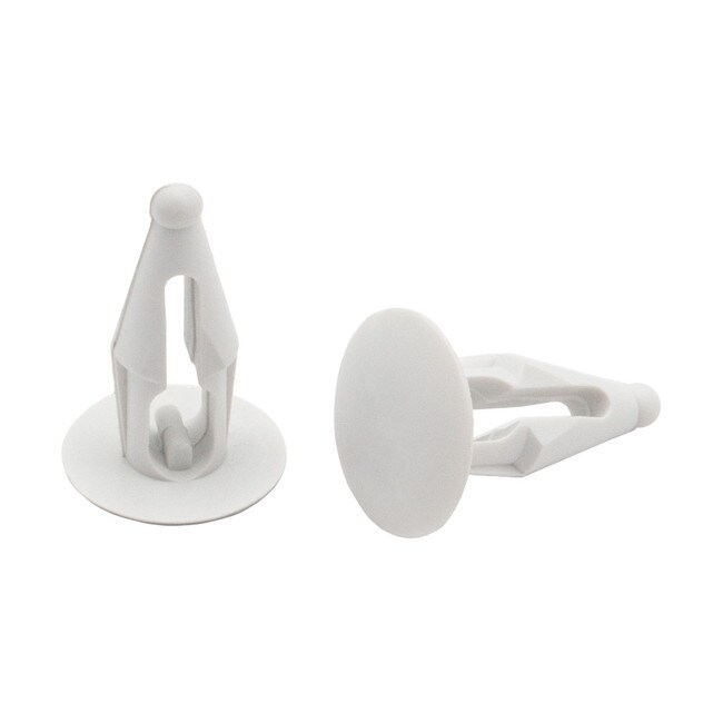 13/32in Head Dia | White Canoe Fastener | for 3/16in Hole