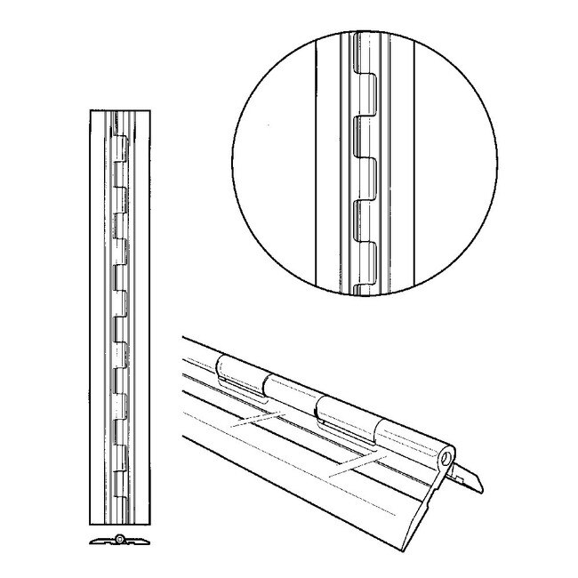 Piano Hinge 13/4in x 12in ALU849M364
