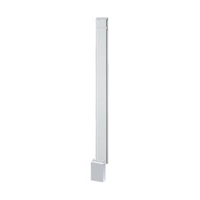 120" High x 9" Wide Plain Pilaster with Adjustable Plinth Block