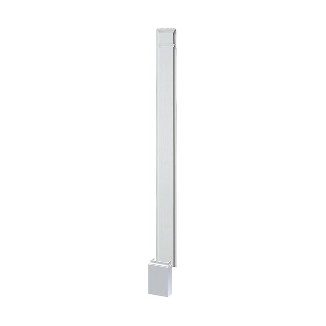 120" High x 6" Wide High Density Polyurethane Plain Pilaster with Adjustable Plinth Block