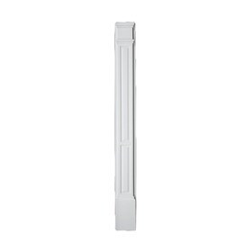 90" High x 9" Wide High Density Polyurethane Double Panel Pilaster with Adjustable Plinth Block