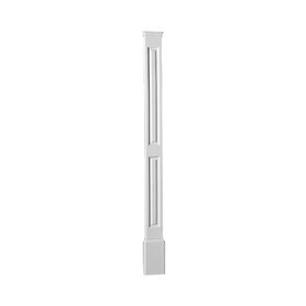 90" High x 7" Wide Double Panel Pilaster Set with Plinth