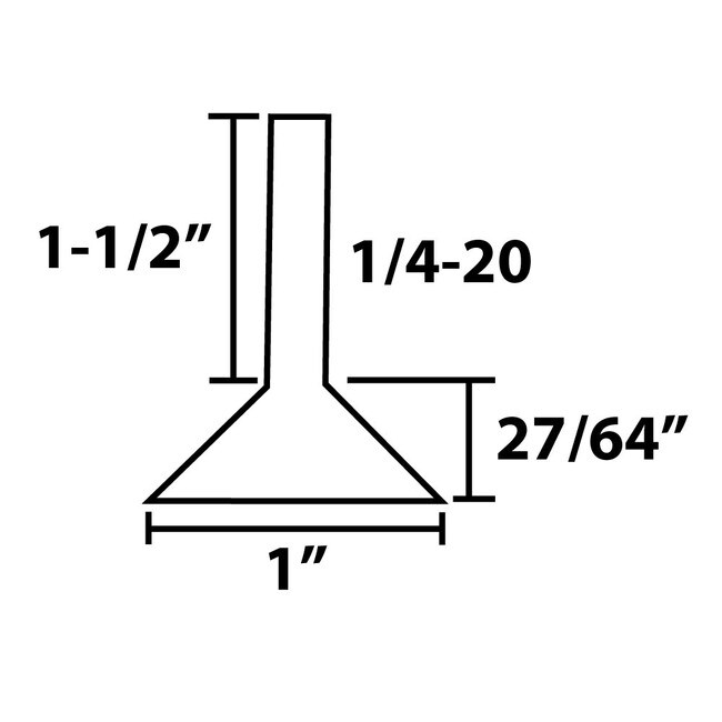 Black Nylon Hex Base | Plastic Leveler