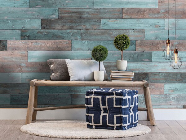 Cottage Blue | Urethane Composite | Plank It Wallscapes Wallcovering