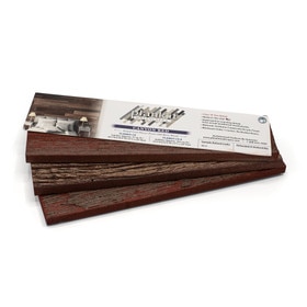 2-5/8in W x 10in Long x 3/8in Thick | Sample Chain of Canyon Red, White Washed and Storm Grey | Urethane Composite | Plank It Wallscapes Wallcovering