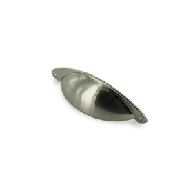 Brushed Nickel Cup Pull 4 15/16" Overall 3"Cc