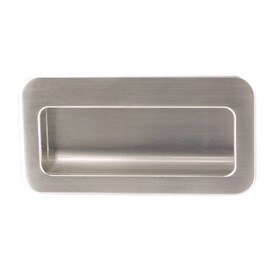 Polished Chrome Recessed Pull 4 5/16" Overall 3 3/4" Cc