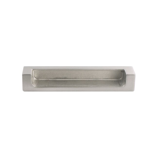 Brushed Nickel Recessed Pull 4 1/4" Overall 3 3/4" Cc