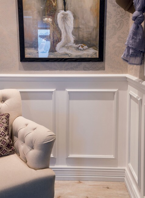 Trim Fast | White High Impact Polymer | Panel Frame with Adhesive Back | Outside Dimensions 23-5/8in x 27-9/16in x 9/16in