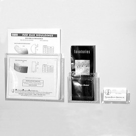 8 1/2"W X 8"H X 1 1/4"D Peel & Stick Brochure Pocket