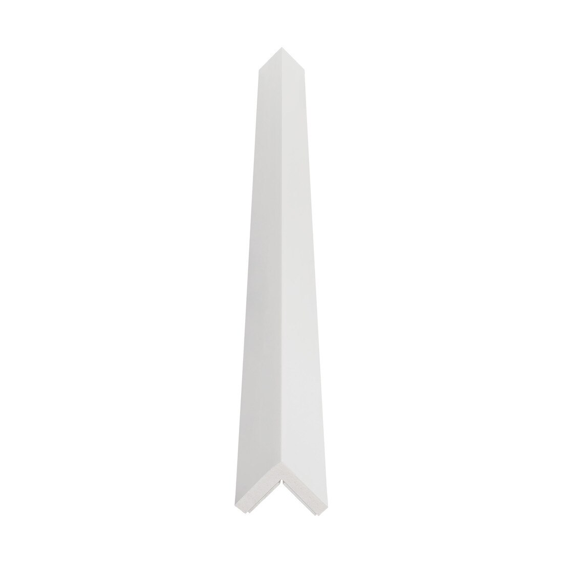 White 1" x 1" Styrene Angle Molding with Double-Sided Adhesive, 8FT – Wall and Corner Protector Strip for Damage Prevention and Edge Trim Applications