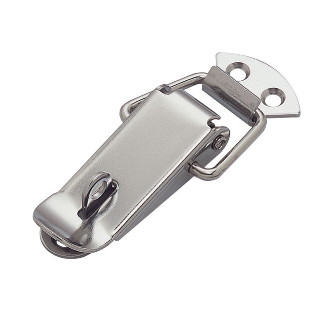 Sugatsune 9/16" High x 1-1/16" Wide x 2-1/2" Long Polished Stainless Steel Drawer Latch with Pad Lock Hole