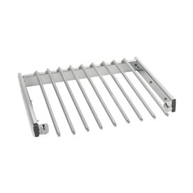 Rev-A-Shelf | 18in | Chrome Finish | Pullout Pants Rack with 9 Pants Rods
