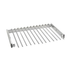 Rev-A-Shelf | 24in | Chrome Finish | Pullout Pants Rack with 13 Pants Rods