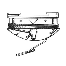 White Twist Lock Ceiling Clip