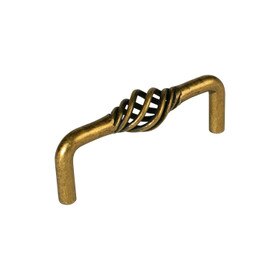 3 1/2" Steel Pull Antique Brass Finish | PULL-5710-AB Series