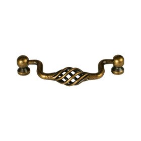3 1/2" Steel Pull Antique Brass Finish | PULL-5712-AB Series