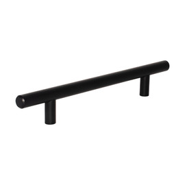 128 mm (5") Steel Bar Pull Matte Black Finish 7-3/4" Long