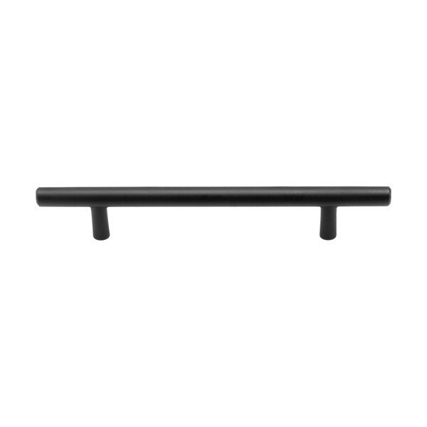 128 mm (5") Steel Bar Pull Matte Black Finish 7-3/4" Long