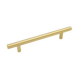 Satin Brass Finish 7-3/4" Long 128 mm (5") Steel Bar Pull