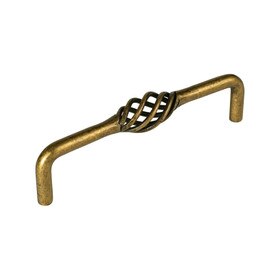 5 1/8" Cc Steel Pull Antique Brass