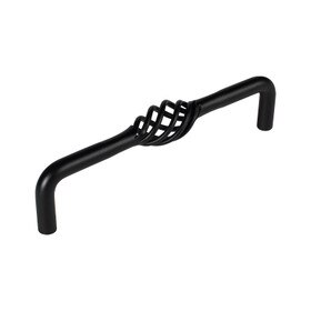 5 1/8" Cc Steel Pull Matte Black Finish