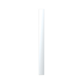 16" Square x 8' Wide PVC Plain Non-Tapered Column Wrap with Cap and Base