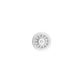 Orac Decor | Purotouch High Density Polyurethane Ceiling Medallion | Primed White | 5-7/8in Dia