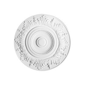 Orac Decor | Purotouch High Density Polyurethane Ceiling Medallion | Primed White | 18-1/2in Dia