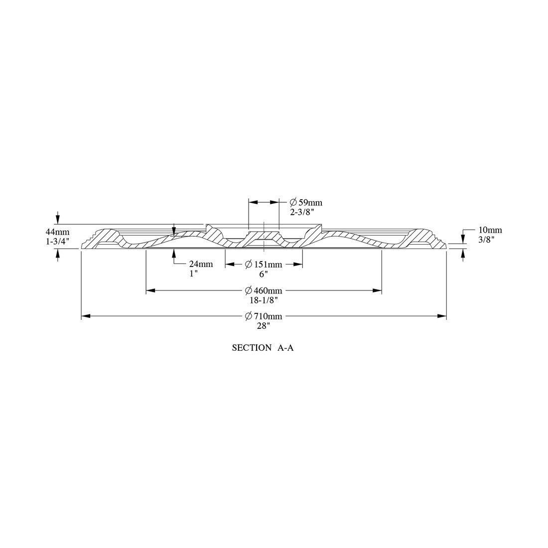 Orac Decor | Purotouch High Density Polyurethane Ceiling Medallion | Primed White | 28in Dia