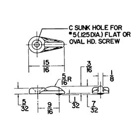 1/8in | Flushmount Panel and Glass Retaining Clip