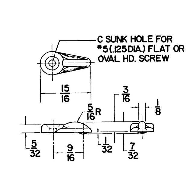 Panel and Mirror Retaining Clips 1/8in R2110