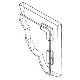 3/16in Brown | No-Route Panel and Glass Retaining Corner | R21-1805 Series