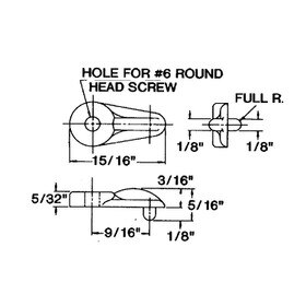 1/4in Clear | Flushmount Panel and Glass Retaining Clip | R21-180CL Series