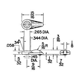 1/2in Beige | Flushmount Panel and Glass Retaining Clip | R21-183 Series