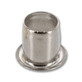 1/2in Dia x 1/4in H | Bright Nickel Plated Grommet for Shelf Support with 7mm Dia Pin | R25-450-GT Series