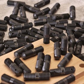 8mm Dia x 30mm Long Black Polyurethane Modesty Block Dowels | R25-830 Series