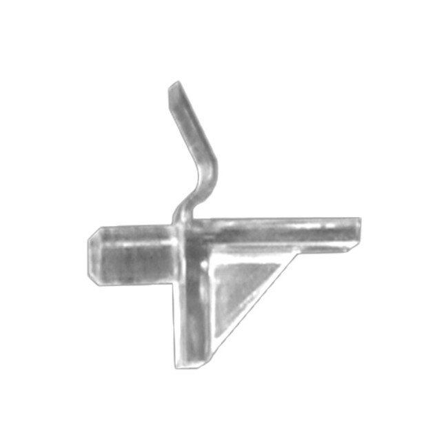 1/2in W x 1/2in Long | Clear Polycarbonate Lock In Shelf Rest | R25-CK Series