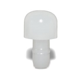 3/8in W x 5/16in Thick | White HDPE | Stud Type Button Glide | R31-156