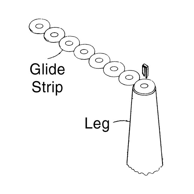 1/2in Dia | Staple-On Glide